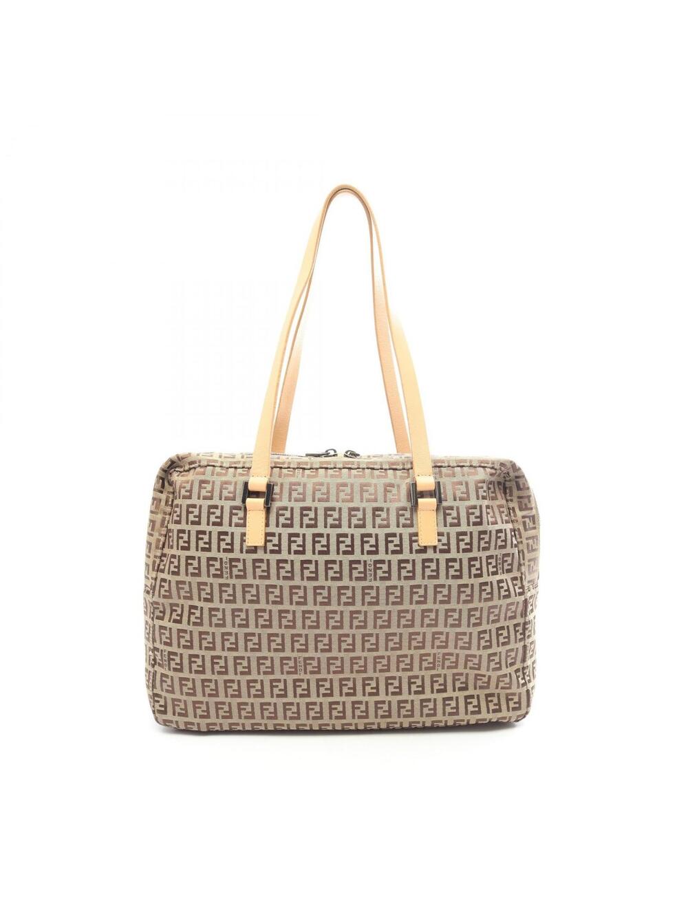 Fendi Zucchino Shoulder Tote Bag Canvas #346574F78B